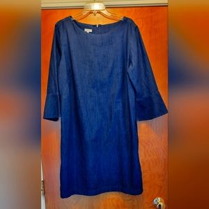 Talbots chambray denim dress, size 16